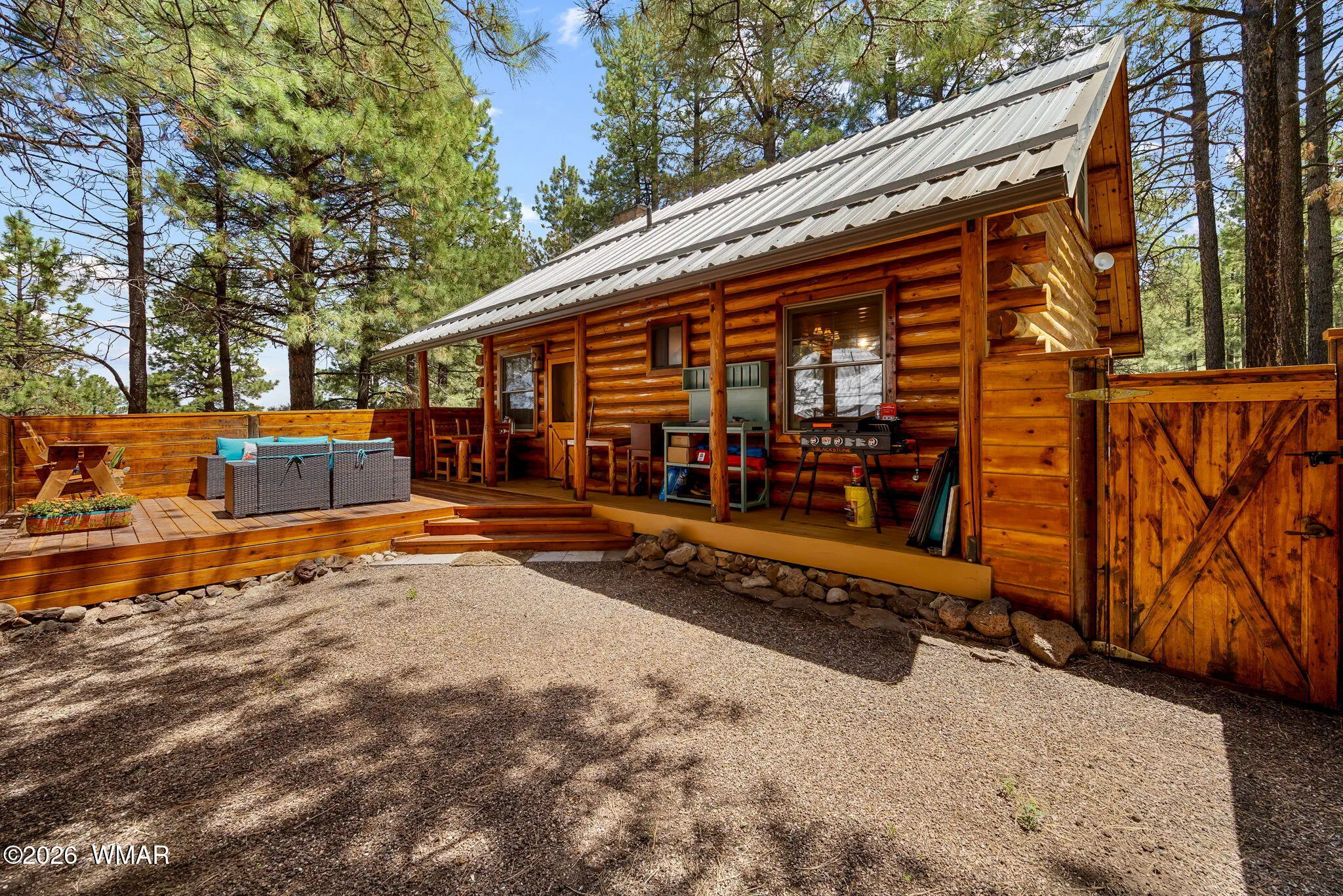 Back patio, large deck